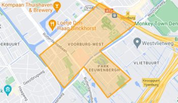 Kaart Voorburg West en Park Leeuwenbergh